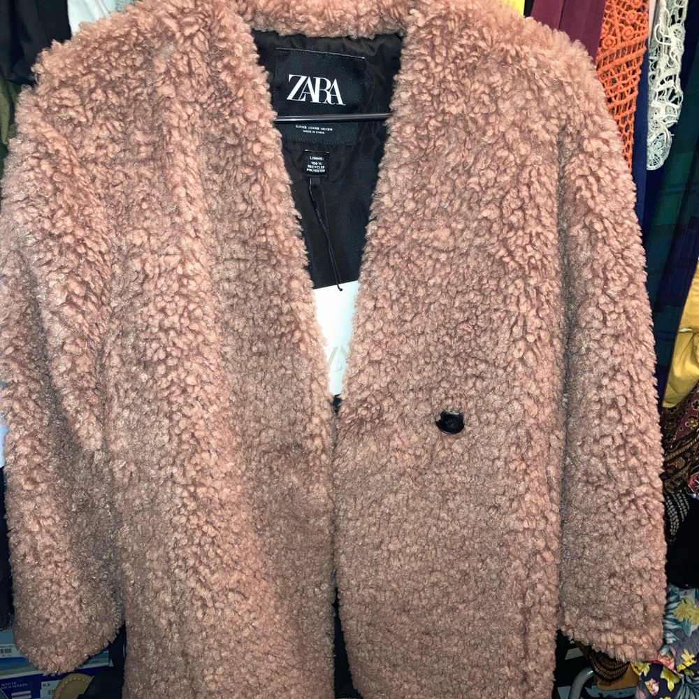 ZARA Teddy bear fleece coat